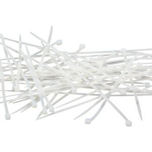 CDP100-25X150B Cinchos de plástico 2.5x150 mm, 100 pzas, Blanco