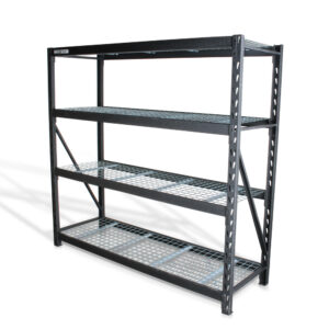 EMI-7724 Estante para almacenaje metálico  industrial (77”x24”) 4 repisas, 2.500 kg