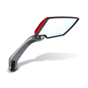 EURM-R Espejo retrovisor universal para moto (Rojo)