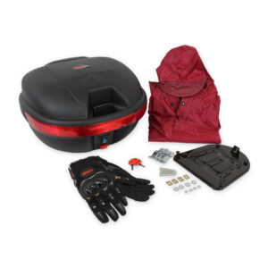 PKM-31 Paquete caja para moto (31 lts). Incluye: Guantes e impermeable
